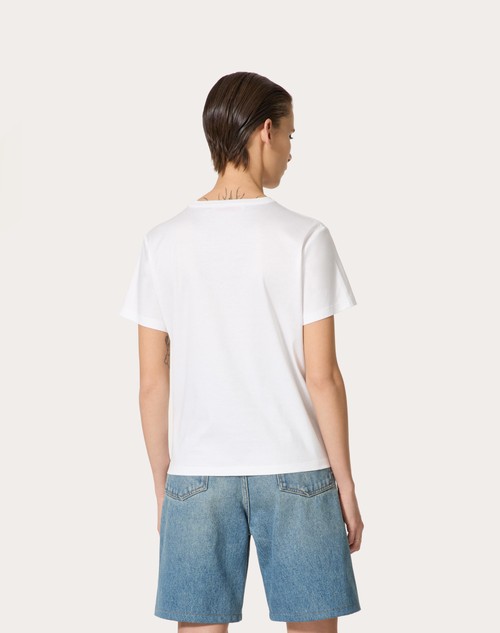 Red Valentino T-SHIRT IN COTTON JERSEY Negozi Online