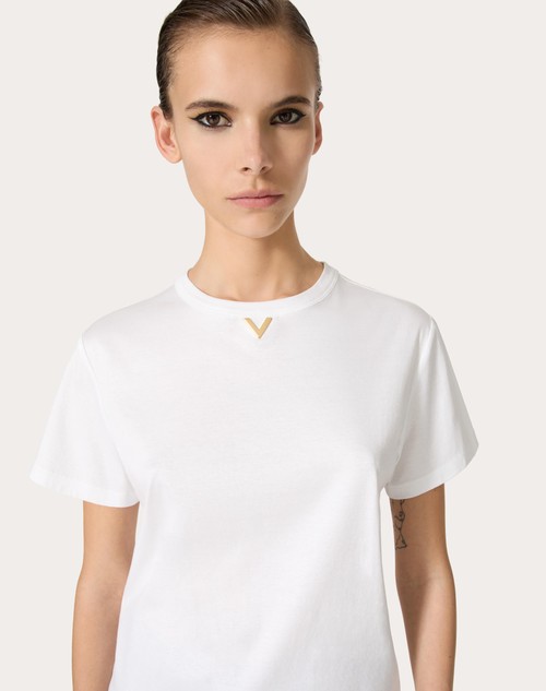 Red Valentino T-SHIRT IN COTTON JERSEY Negozi Online
