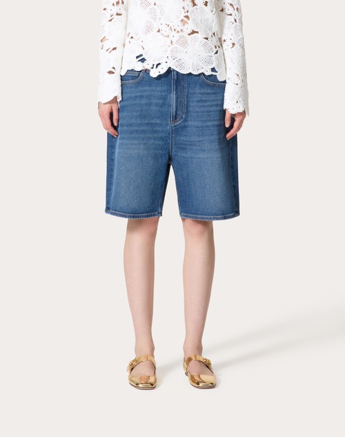 Red Valentino BERMUDA IN DENIM In Vendita