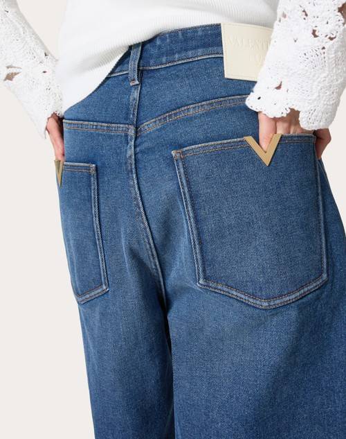 Red Valentino BERMUDA IN DENIM In Vendita