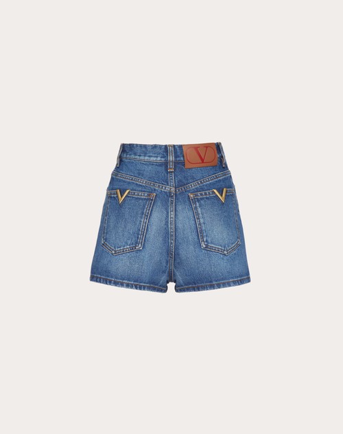 Red Valentino SHORTS IN DENIM Vendita Calda