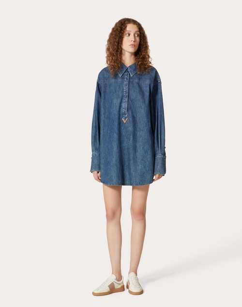 Red Valentino ABITO IN CHAMBRAY DENIM I Più Venduti