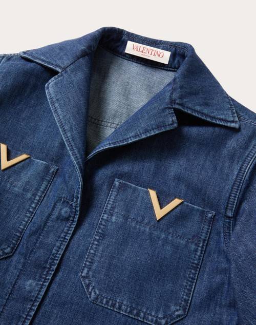 Red Valentino TUTA IN CHAMBRAY DENIM Negozio