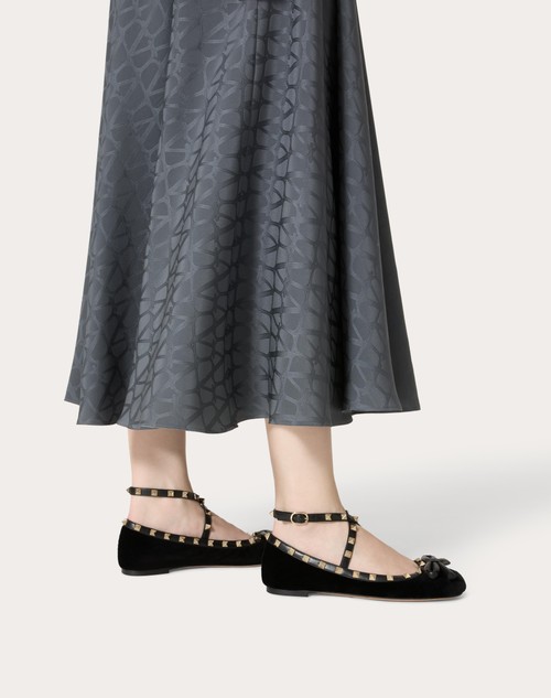 Red Valentino BALLERINA ROCKSTUD IN VELLUTO Flash Sale