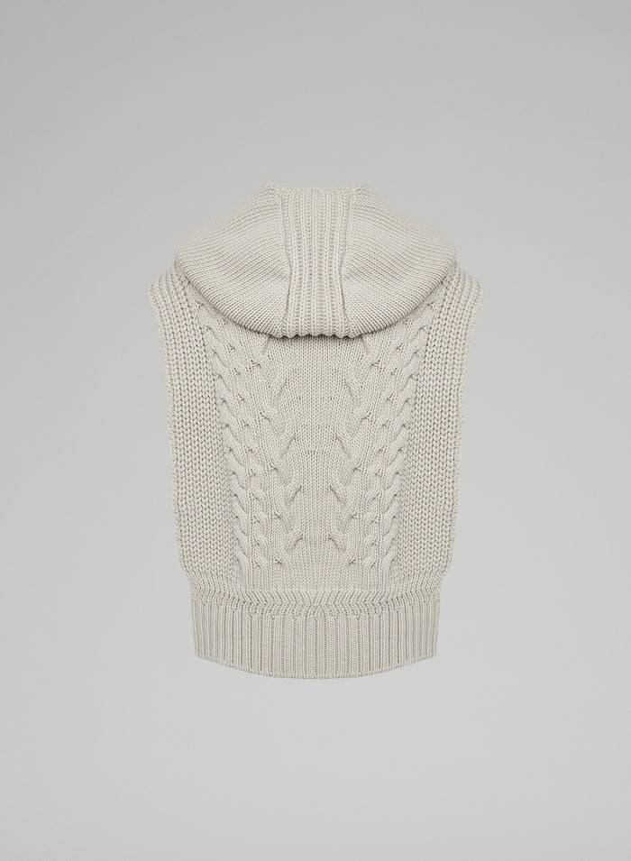 Lorena Antoniazzi GILET IN MAGLIA A TRECCIA SCOLPITA Flash Sale