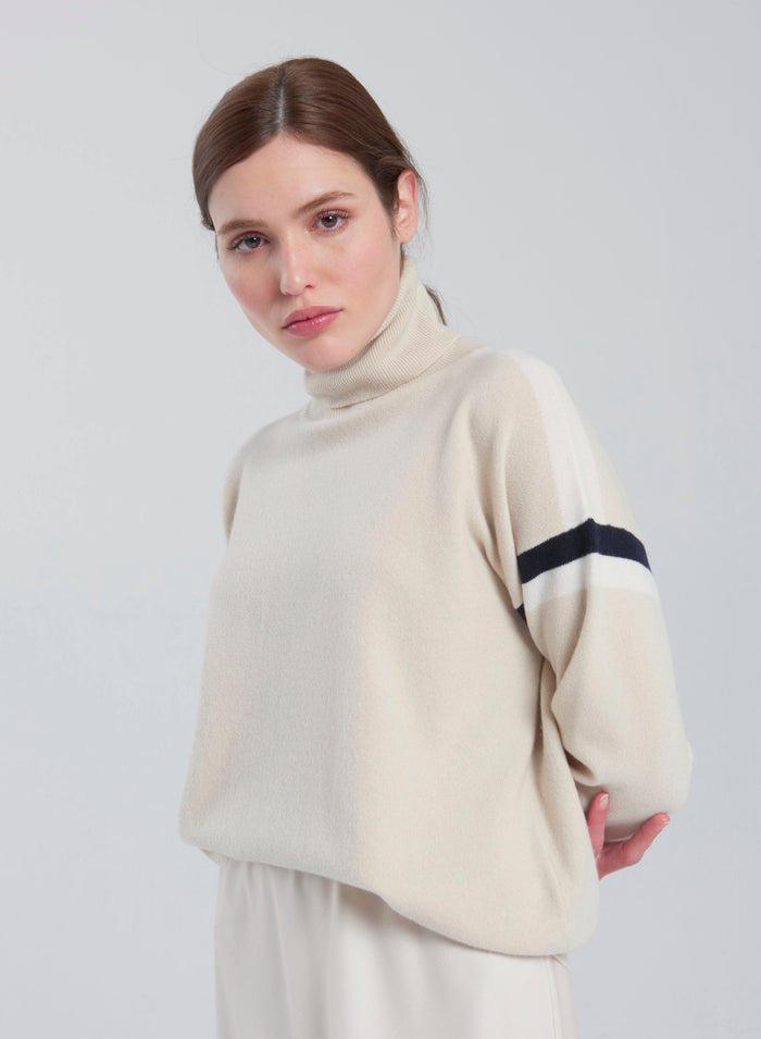 Lorena Antoniazzi MAGLIA IN LANA, CASHMERE E SETA Offerta natalizia