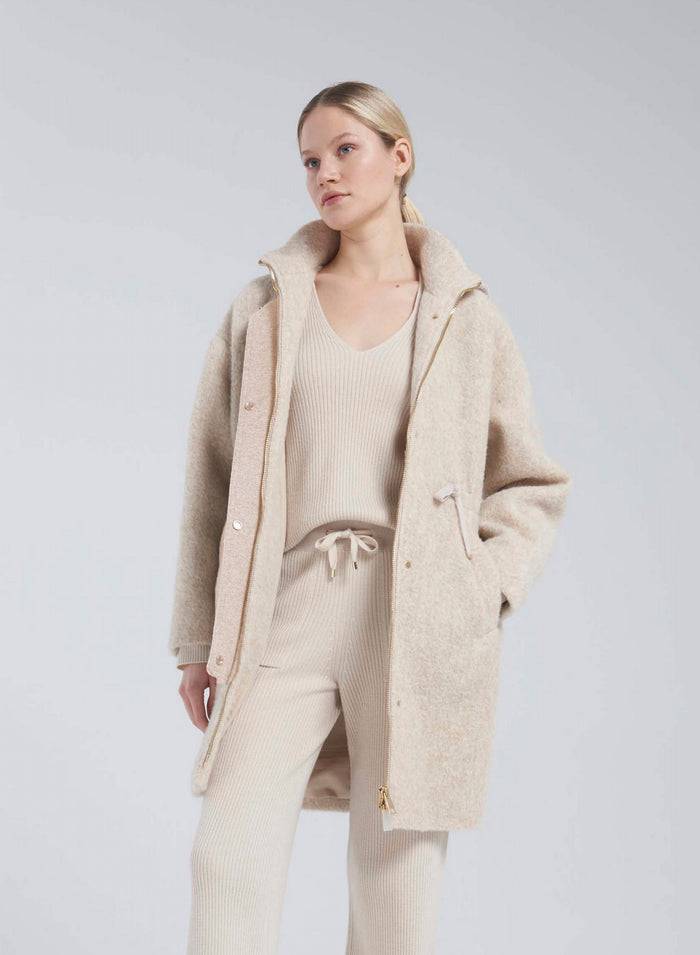 Lorena Antoniazzi PARKA IN ALPACA E LANA Offerta speciale della fabbrica
