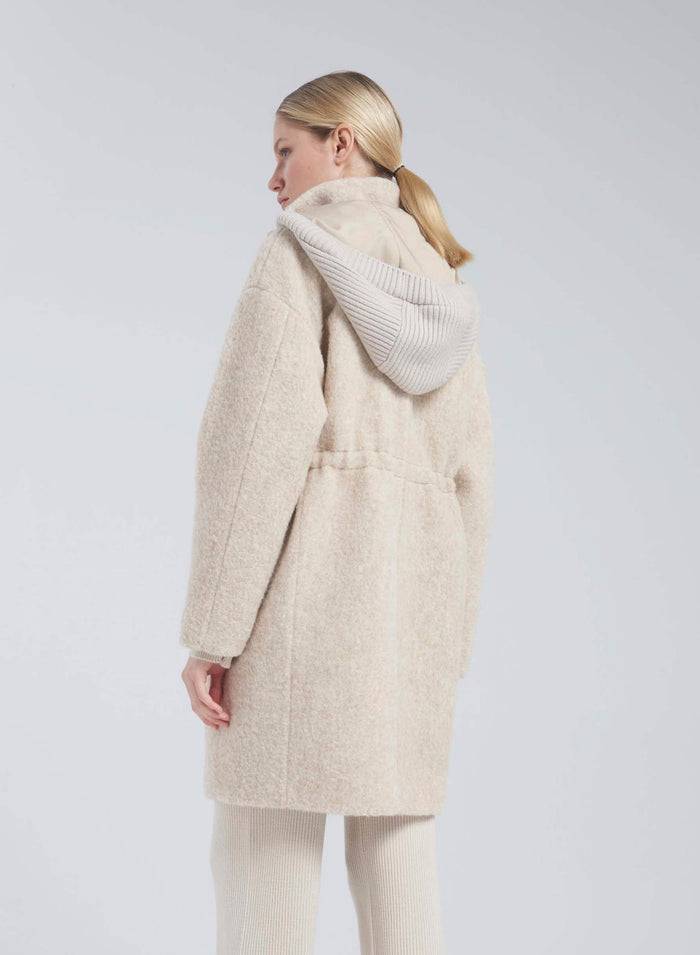 Lorena Antoniazzi PARKA IN ALPACA E LANA Offerta speciale della fabbrica