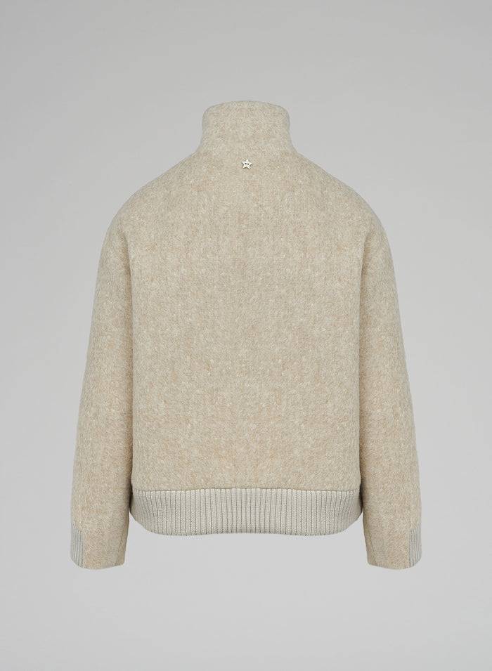 Lorena Antoniazzi BOMBER IN ALPACA E LANA Sostegno trimestrale