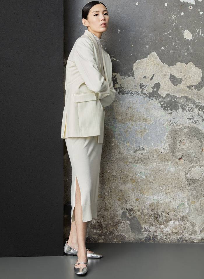 Lorena Antoniazzi GIACCA IN LANA JACQUARD Enormi sconti