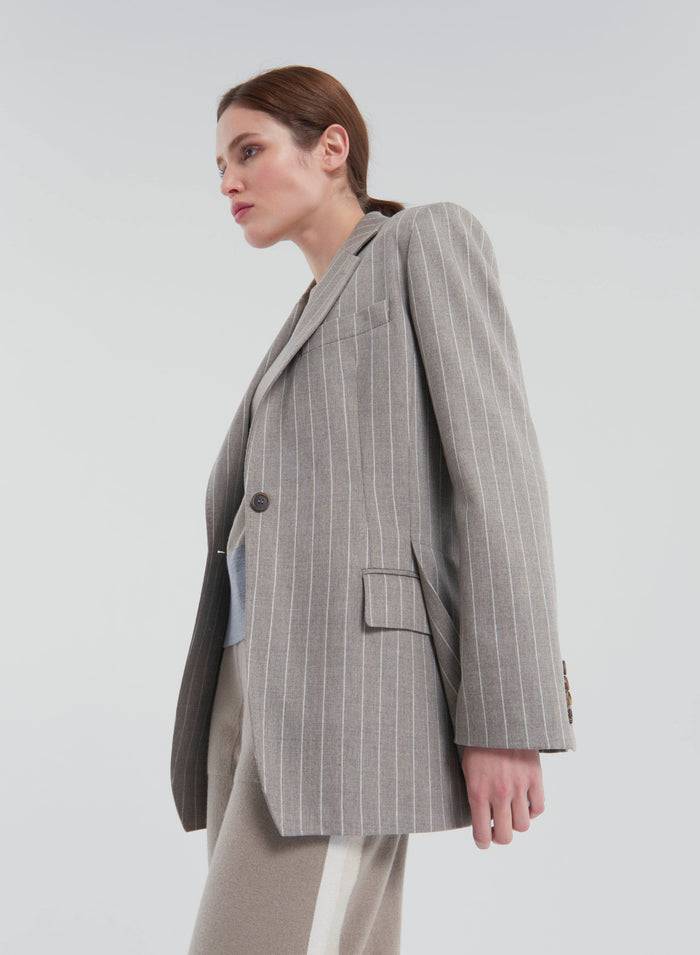 Lorena Antoniazzi GIACCA IN LANA E CASHMERE STRETCH Officina