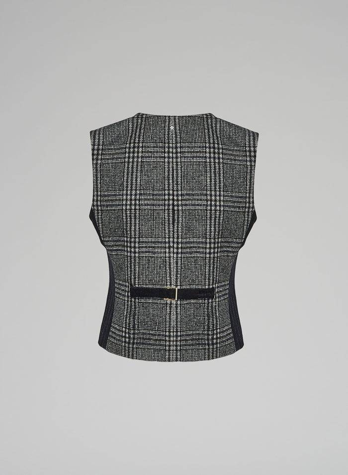 Lorena Antoniazzi GILET IN ALPACA E LANA Esporta salva