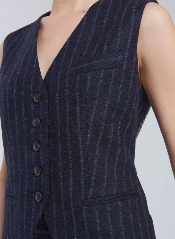 Lorena Antoniazzi GILET IN ALPACA E LANA Esporta salva
