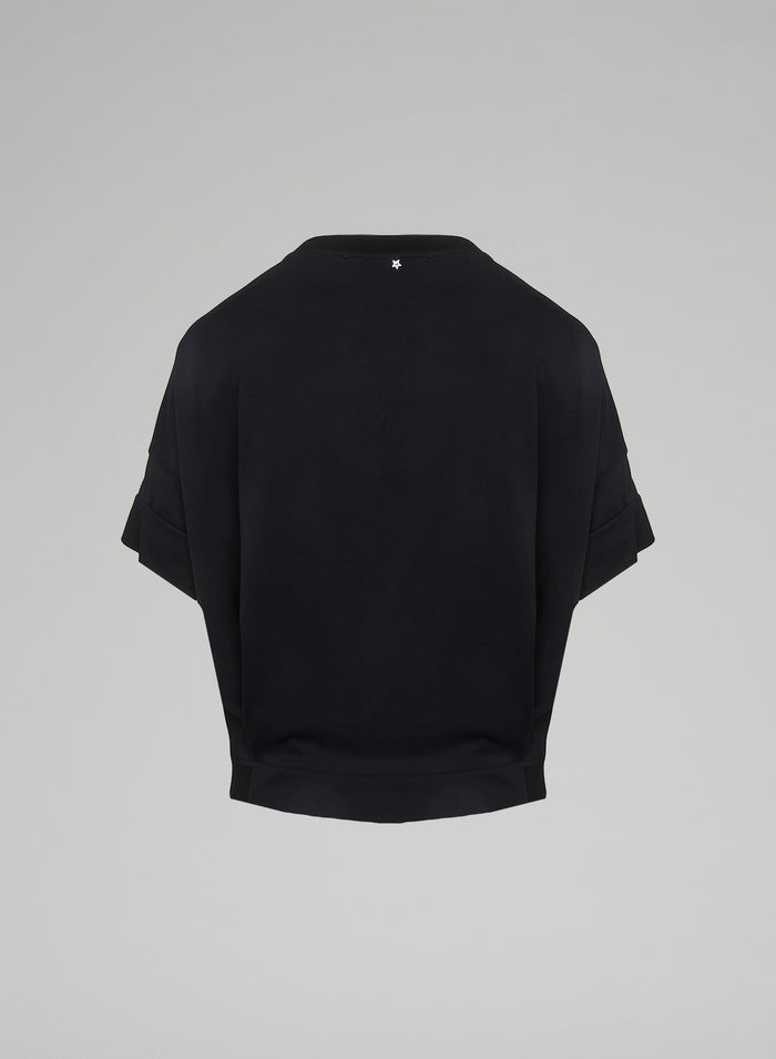 Lorena Antoniazzi T-SHIRT IN TWILL DI SETA Nuovo