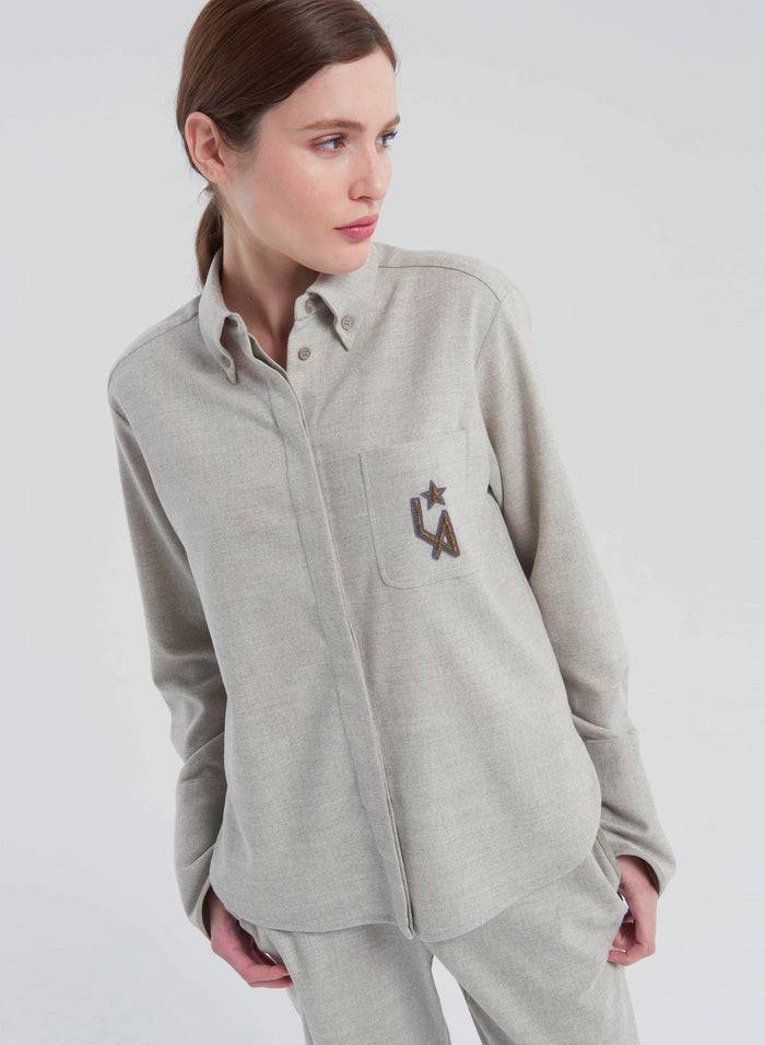 Lorena Antoniazzi CAMICIA IN FLANELLA Qualità Garantita