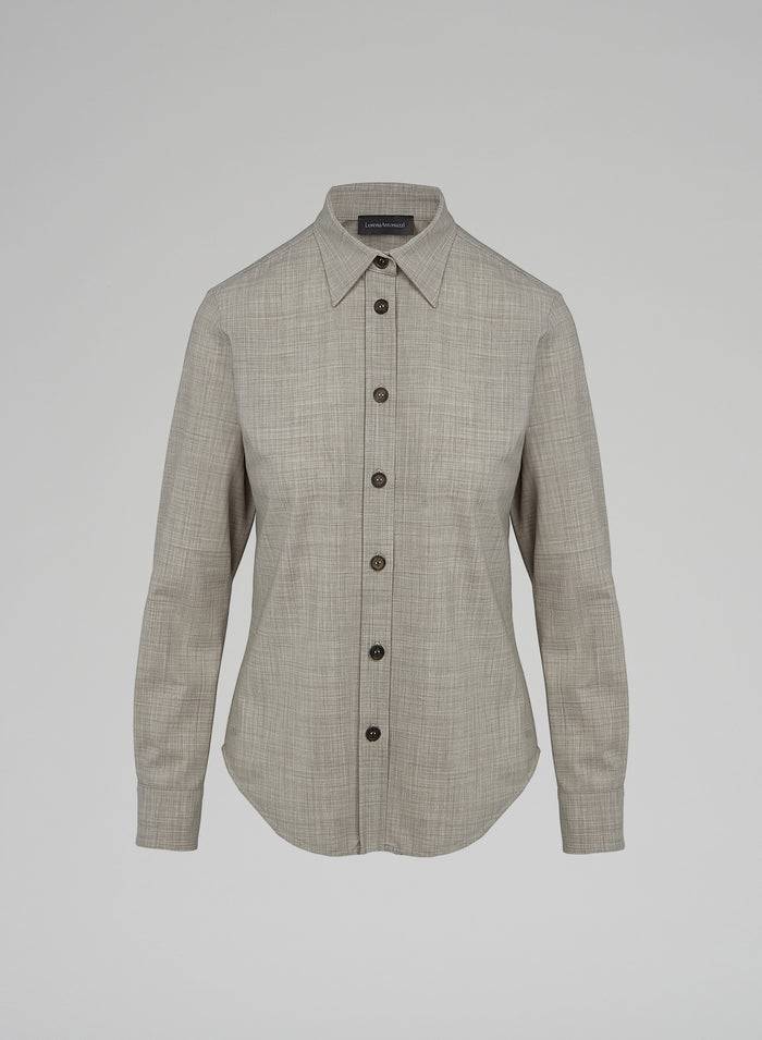 Lorena Antoniazzi CAMICIA IN LANA STRETCH