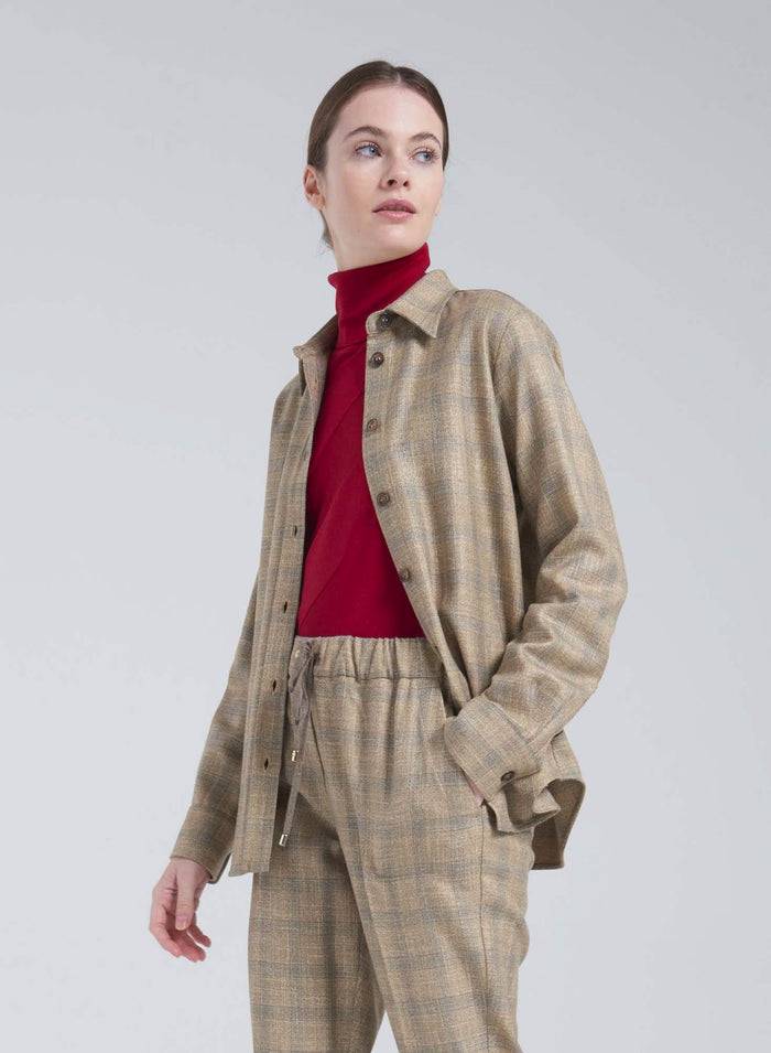 Lorena Antoniazzi CAMICIA IN LANA E VISCOSA Acquista Ora