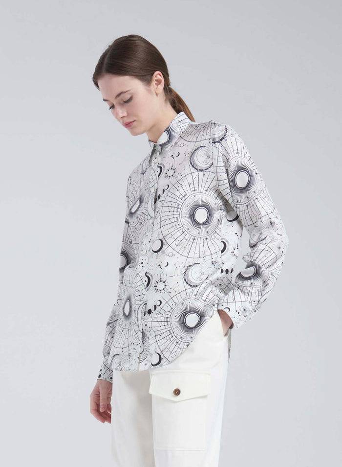 Lorena Antoniazzi CAMICIA IN SETA STAMPATA Fino Al -60%