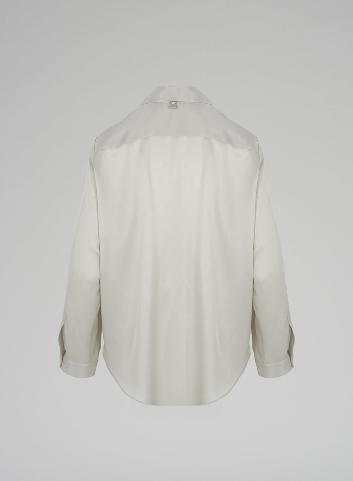 Lorena Antoniazzi BLUSA IN TWILL DI SETA Novità