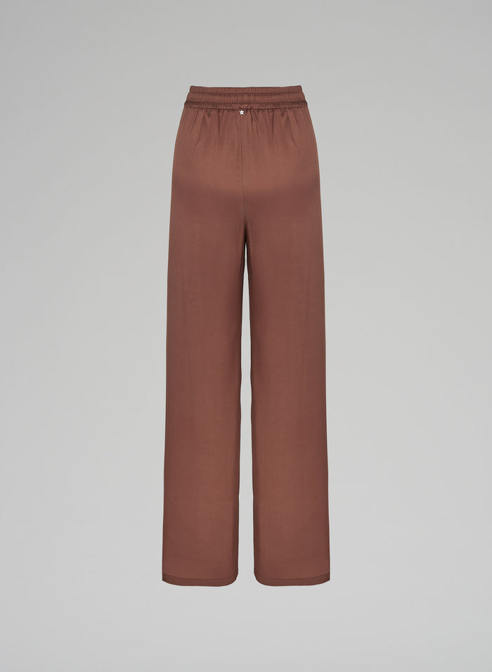 Lorena Antoniazzi PANTALONI IN TWILL DI SETA Outlet