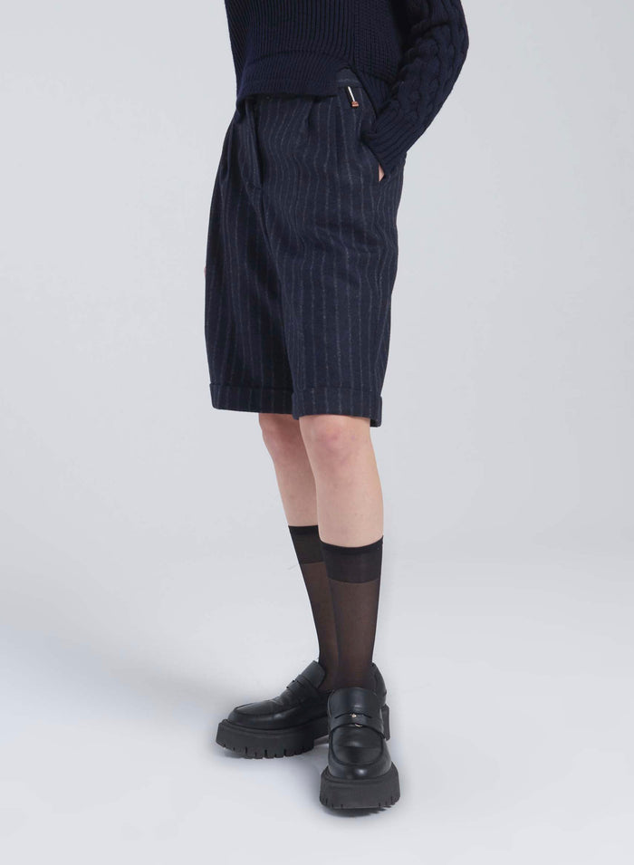 Lorena Antoniazzi BERMUDA IN ALPACA E LANA Moda