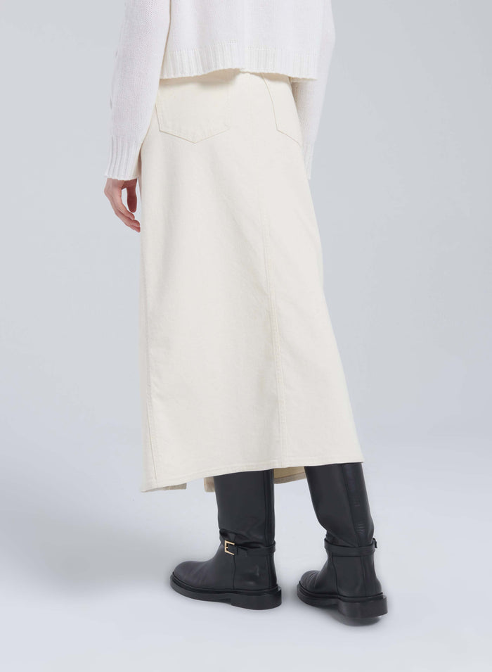 Lorena Antoniazzi GONNA MIDI IN DENIM Offerta natalizia