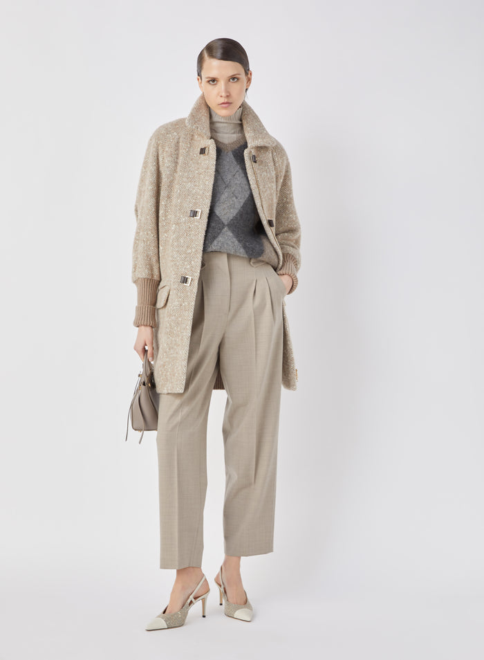 Lorena Antoniazzi PANTALONE IN TELA MELANGE STRETCH Online Outlet