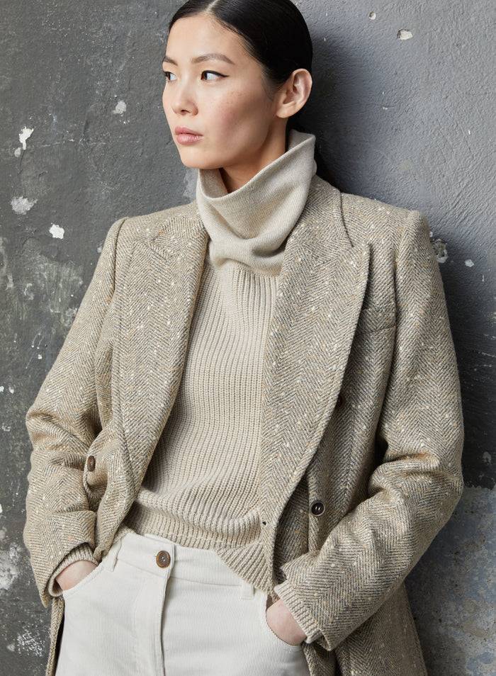 Lorena Antoniazzi GIACCA IN CHEVRON DI LANA Lightning offer