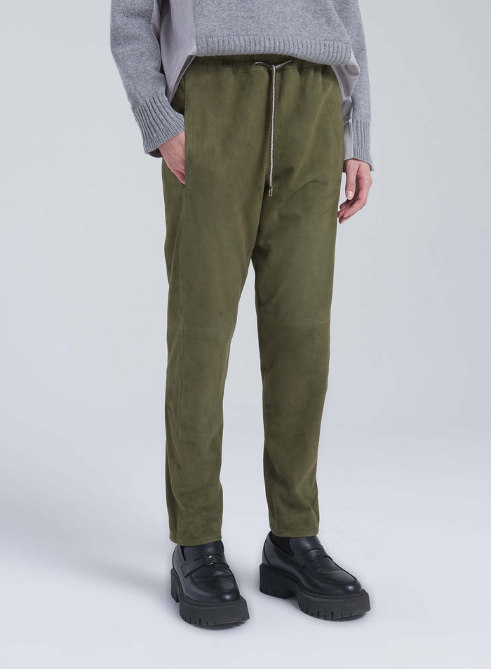 Lorena Antoniazzi JOGGERS IN SUEDE Rilascio limitato