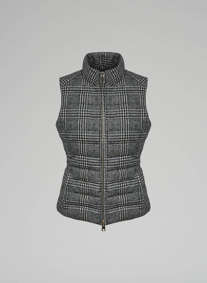 Lorena Antoniazzi GILET IMBOTTITO IN LANA E ALPACA