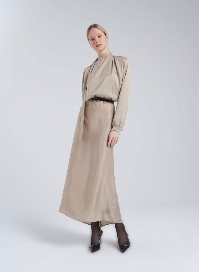 Lorena Antoniazzi ABITO IN TWILL DI SETA In Linea