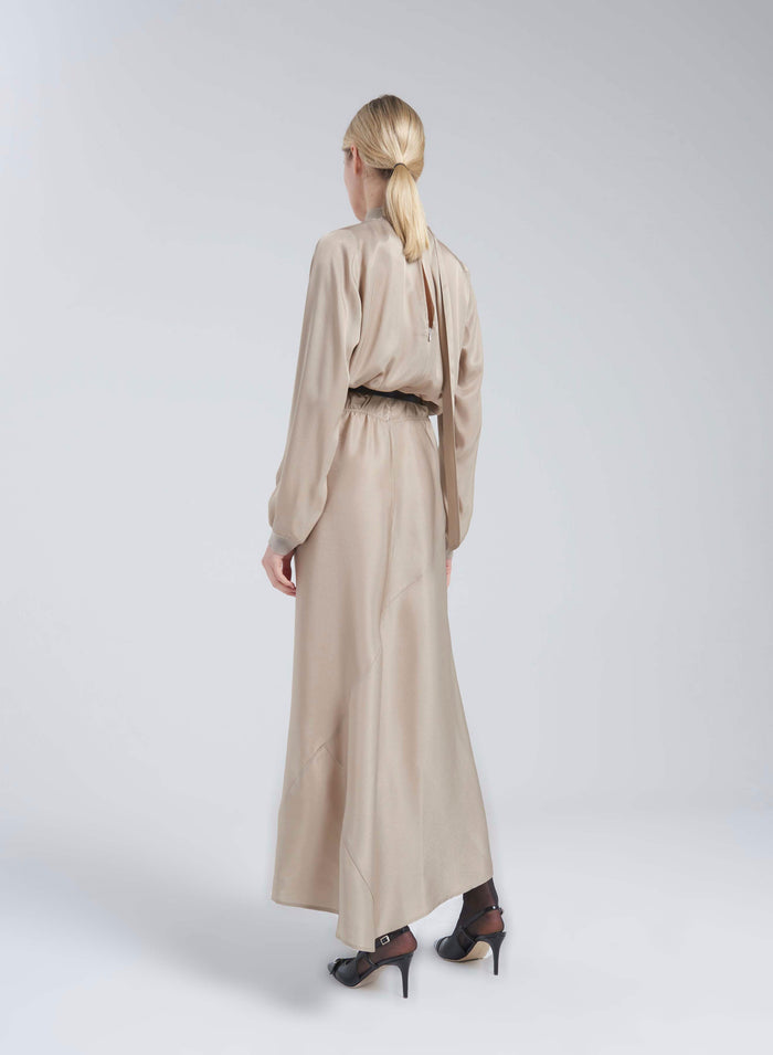 Lorena Antoniazzi ABITO IN TWILL DI SETA In Linea