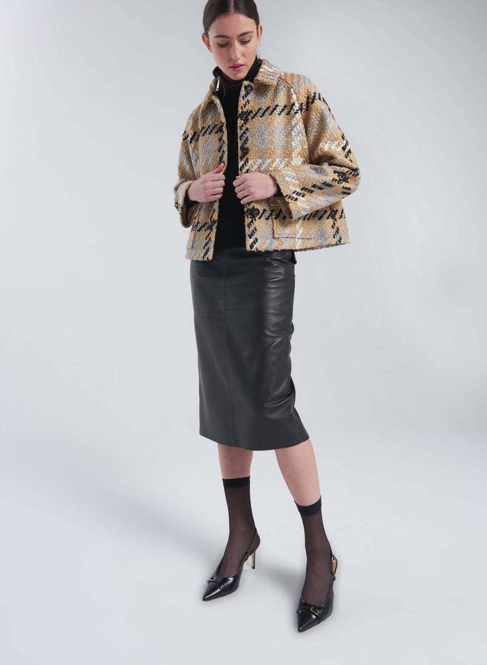 Lorena Antoniazzi GONNA MIDI IN NAPPA Sottocosto