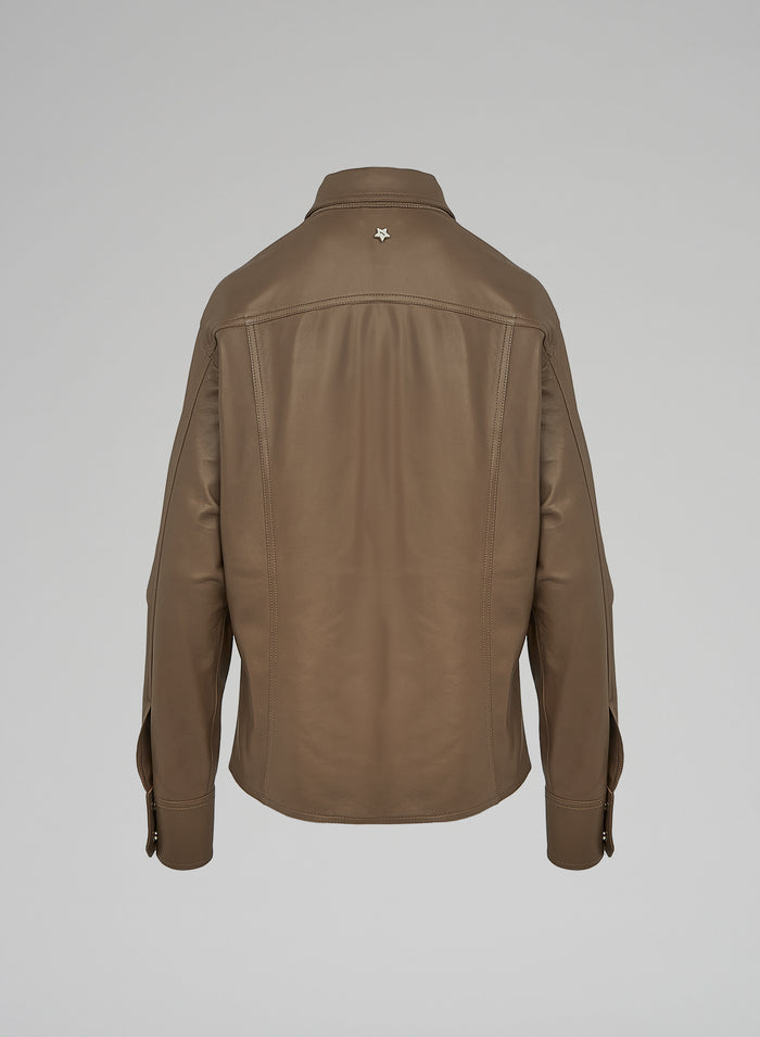 Lorena Antoniazzi CAMICIA IN PELLE Convenienza