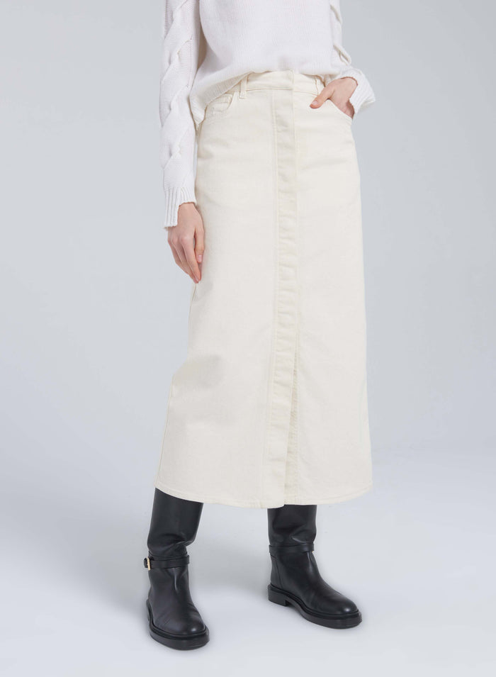 Lorena Antoniazzi GONNA MIDI IN DENIM Nuova