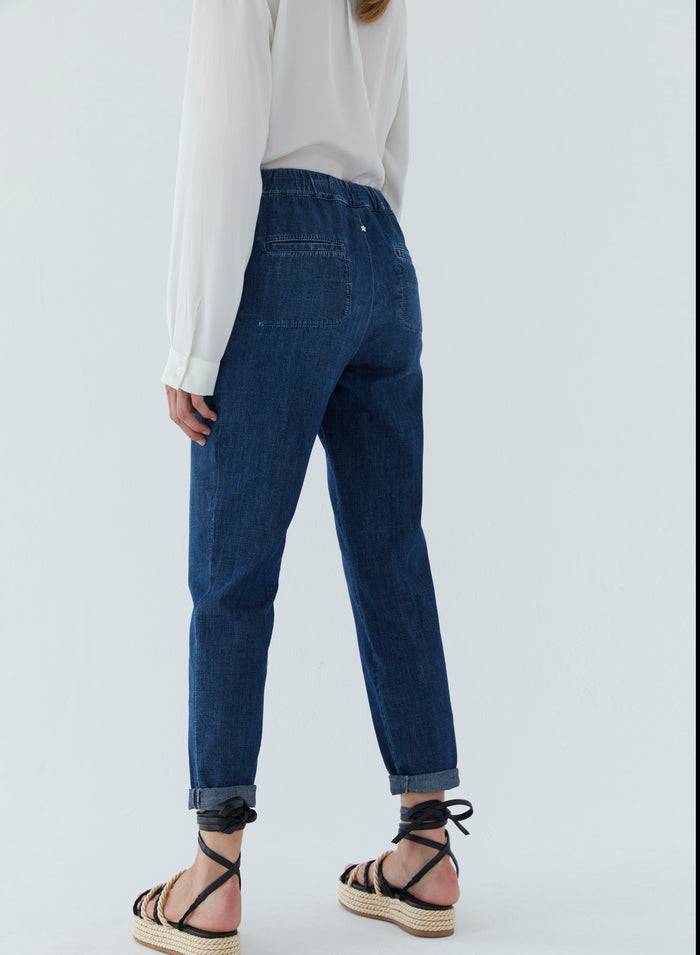 Lorena Antoniazzi JOGGERS IN DENIM Grande vendita