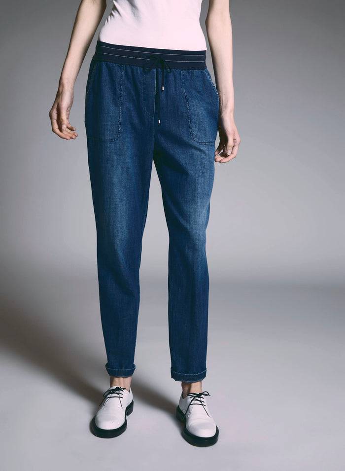 Lorena Antoniazzi JOGGERS IN DENIM Flash Sale