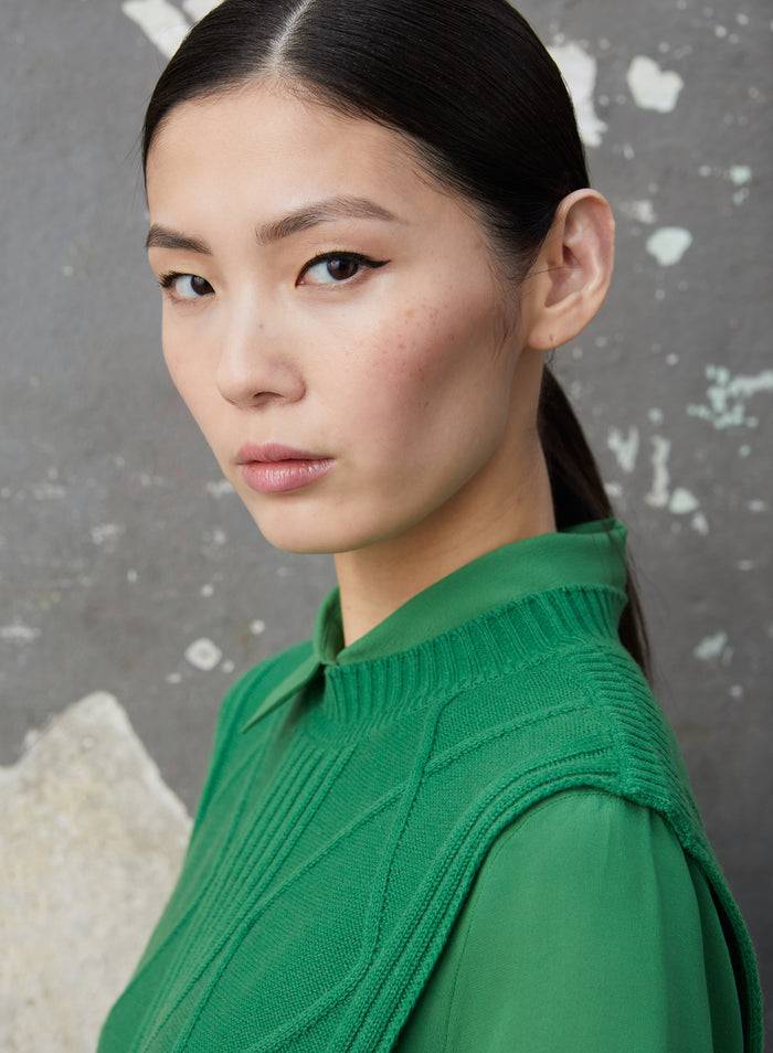 Lorena Antoniazzi GILET IN MAGLIA Offerta natalizia