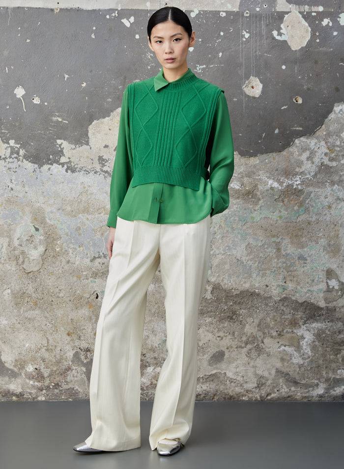 Lorena Antoniazzi GILET IN MAGLIA Offerta natalizia