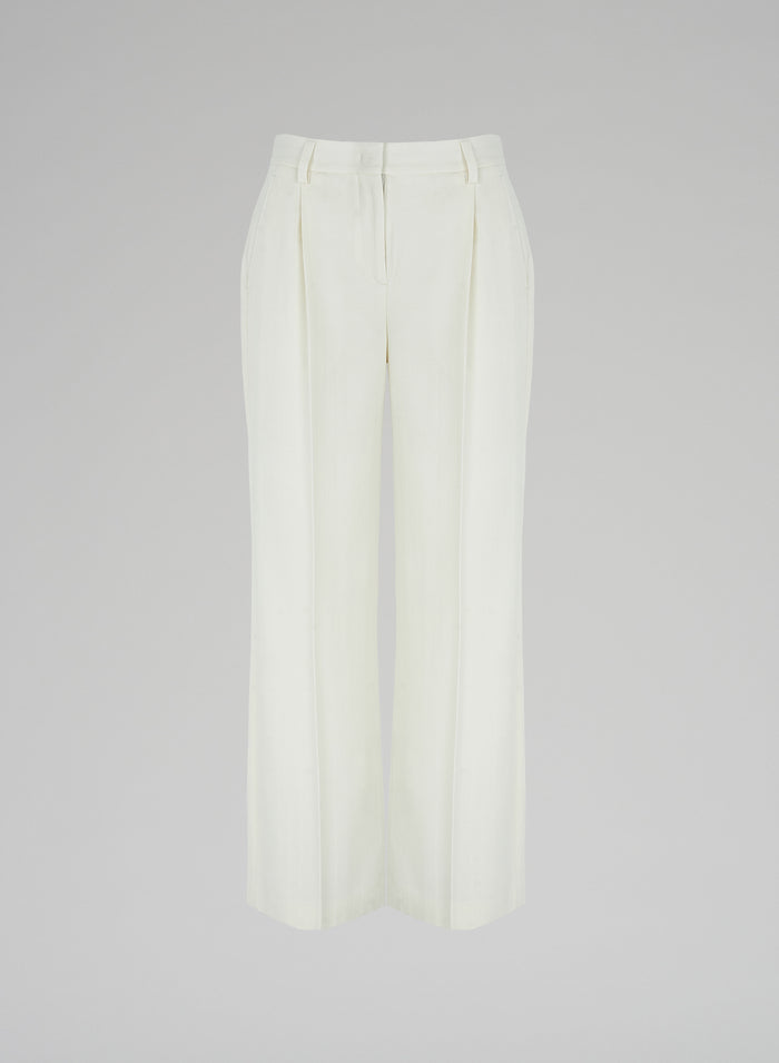 Lorena Antoniazzi PANTALONI IN LANA JACQUARD