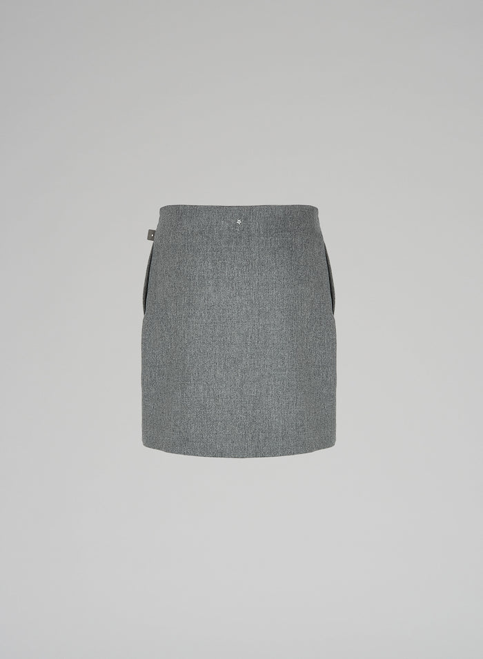 Lorena Antoniazzi MINI GONNA IN LANA Fino al 50% di sconto