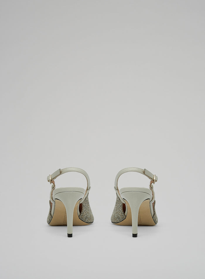 Lorena Antoniazzi SLINGBACK IN PELLE E LANA Trasporto libero internazionale