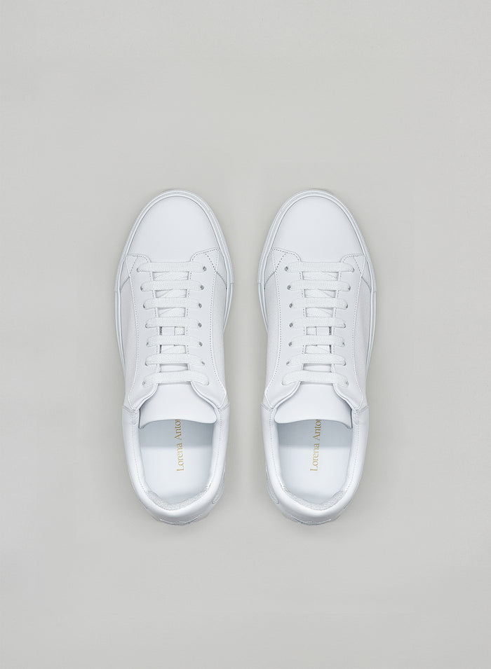 Lorena Antoniazzi SNEAKERS IN PELLE E COTONE Limitato a 3 giorni