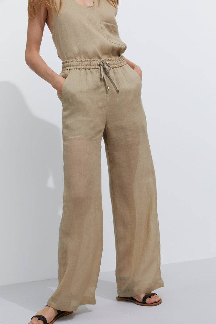 Lorena Antoniazzi PANTALONI IN RAMIE