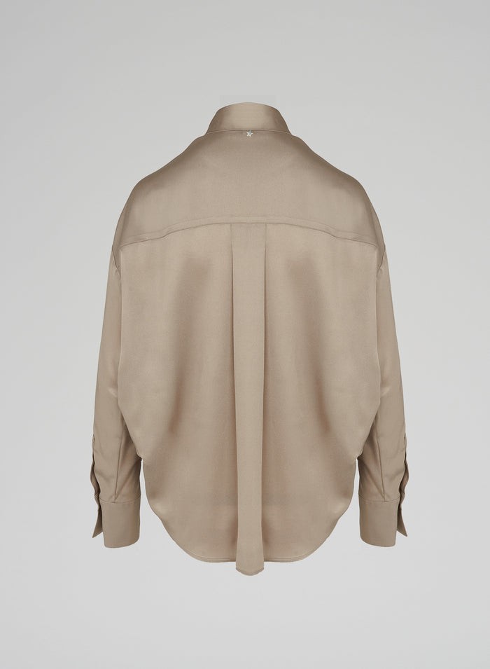 Lorena Antoniazzi CAMICIA IN TWILL DI SETA Smaltimento dello stoccaggio