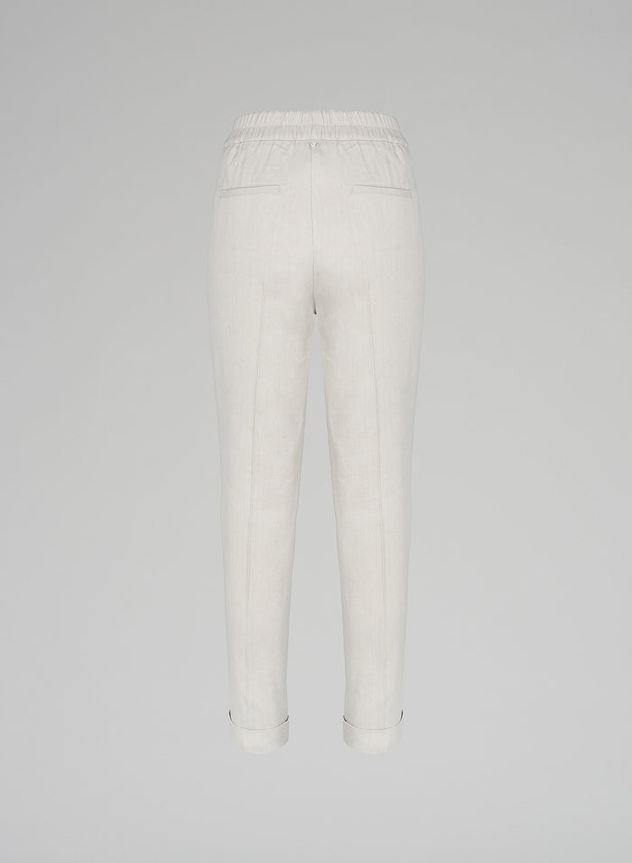 Lorena Antoniazzi JOGGERS IN LINO Latest fashion