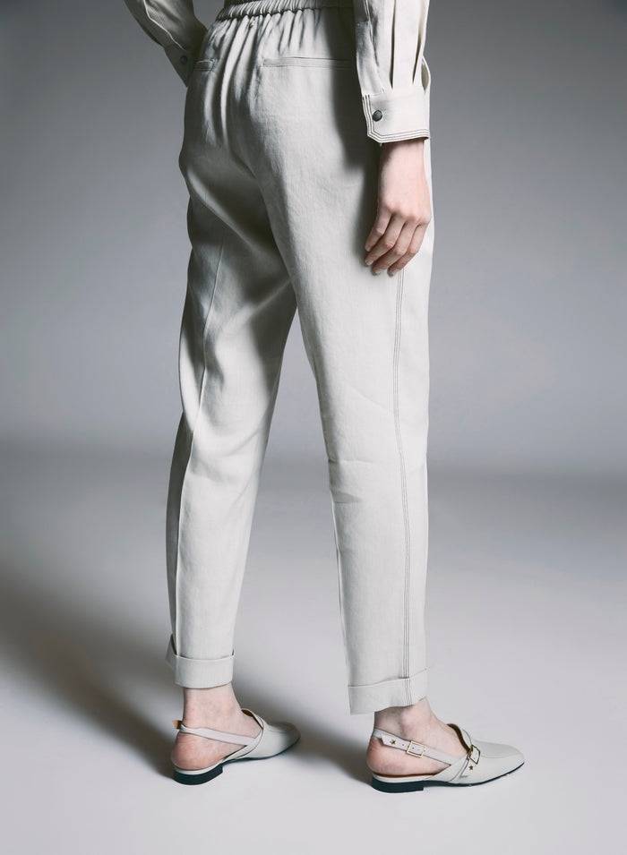 Lorena Antoniazzi JOGGERS IN LINO Latest fashion
