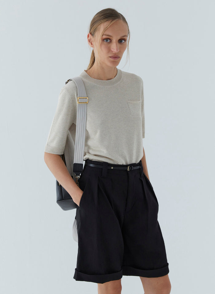 Lorena Antoniazzi BERMUDA IN LINO Offerte esclusive