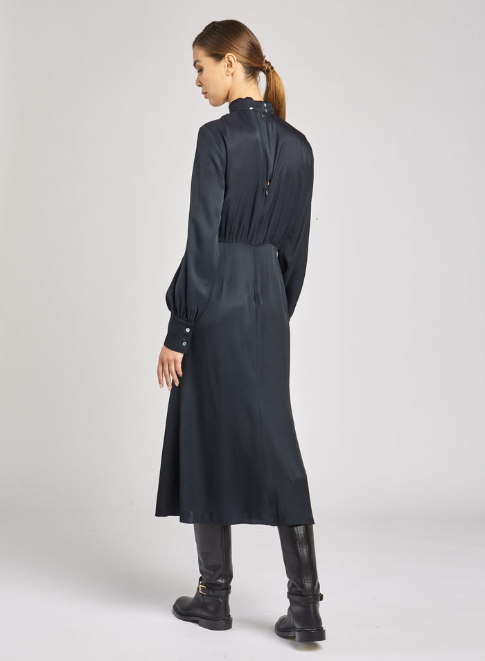 Lorena Antoniazzi ABITO IN TWILL DI SETA Grandi sconti