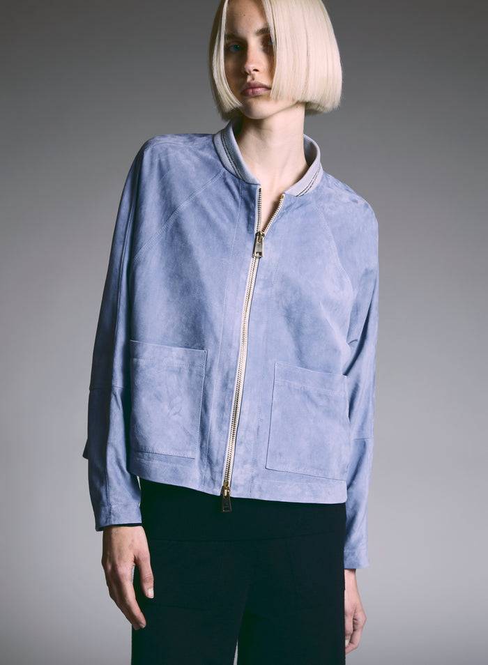 Lorena Antoniazzi BOMBER IN SUEDE Comprane uno, ottenene uno gratis